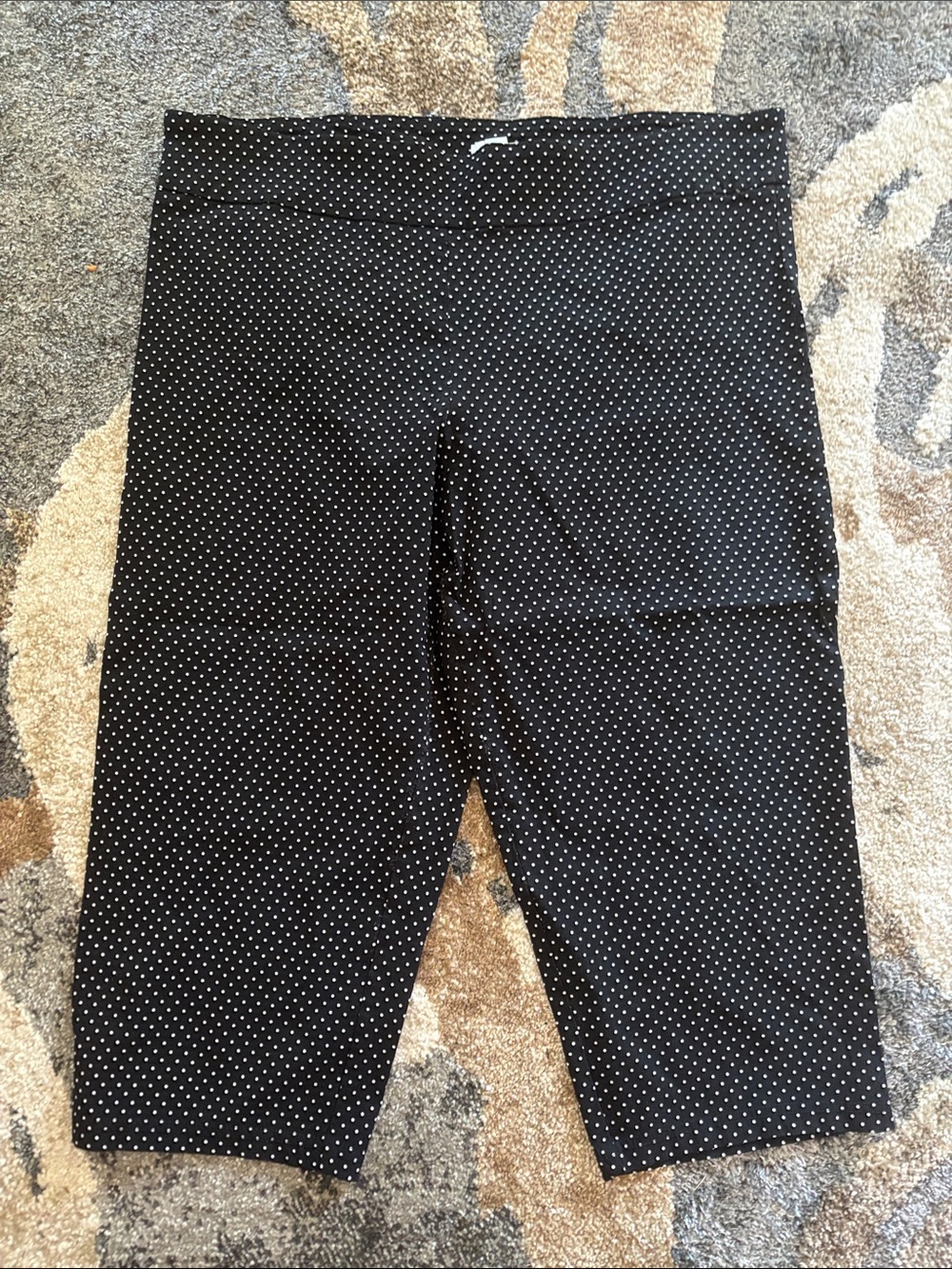 just be Black Polka Dot Wide Leg Pants